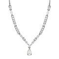 Moissanite 2.50 ctw Necklace 18 Inches in Platinum Over Sterling Silver - Sticky add to cart bar