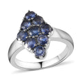 Masoala Sapphire Elongated Ring in Stainless Steel (Size 10) 1.25 ctw - Sticky add to cart bar