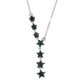 GP Celestial Dream Collection Blue Diamond Fancy Necklace 20 Inches in Platinum Over Sterling Silver 0.50 ctw - Sticky add to cart bar