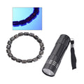 Natural Yooperlite Beaded Stretch Bracelet 107.50 ctw with Free UV Flash Light - Sticky add to cart bar