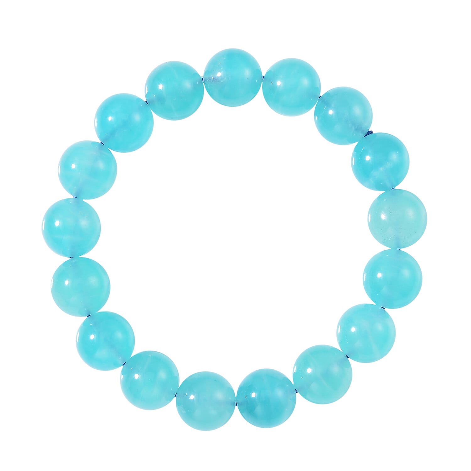AAA Amazonite Beaded Stretch 115.00 ctw Bracelet, Amazonite Bracelet, Amazonite Beads Bracelet, Stretchable Bracelet