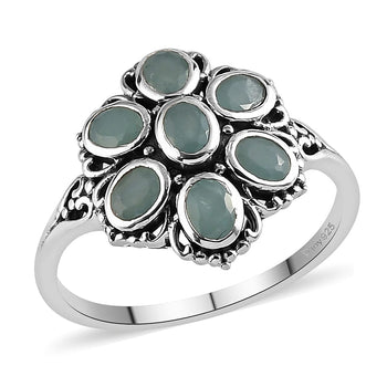 Artisan Crafted Premium Grandidierite Ring in Sterling Silver (Size 10.0) 1.15 ctw - Product card gallery slide 1 (10176845644089)