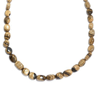 Schalenblende Oval Shape Beaded Necklace 18 Inches in Platinum Over Sterling Silver 110.00 ctw