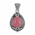 Bali Legacy Norwegian Thulite Pendant in Sterling Silver 8 Grams 9.60 ctw - Sticky add to cart bar