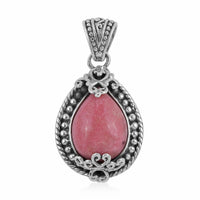 Bali Legacy Norwegian Thulite Pendant in Sterling Silver 8 Grams 9.60 ctw