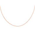 14K Rose Gold Over Sterling Silver 1.54 mm Rolo Chain Necklace 24 Inches with Bolo Adjuster 3.70 Grams - Sticky add to cart bar