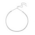 Flat Box Link Chain Necklace 18-29 Inches with Adjustable Ball in Stainless Steel 34.40 Grams - Sticky add to cart bar