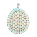 Premium Ethiopian Welo Opal Pendant in Platinum Over Sterling Silver 13.20 Grams 17.90 ctw - Sticky add to cart bar