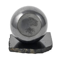 Tree of Life Engraved Shungite Sphere with Stand (8cm) Approx. 4472ctw - Sticky add to cart bar