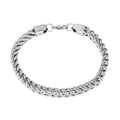 5.1mm Wheat Box Bracelet in Stainless Steel (8.00 In) (24.90 g) , Tarnish-Free, Waterproof, Sweat Proof Jewelry - Sticky add to cart bar