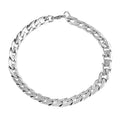 7.75mm Cuban Link Bracelet in Stainless Steel (8.00 In) 15.20 Grams - Sticky add to cart bar