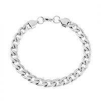 8.5mm Cuban Bracelet in Stainless Steel (8.00 In) 19.70 Grams