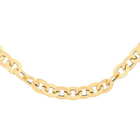 Maestro Gold Collection Italian 14K Yellow Gold 8.2mm Mirro Rolo Necklace 18-20 Inches 6.5 Grams