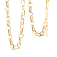 Ankur Treasure Chest Italian 10K Yellow Gold Rolo Chain Necklace, Double Finish Twin Rolo Necklace, Gold Rolo Necklace, 18 Inches Necklace 6.00 Grams