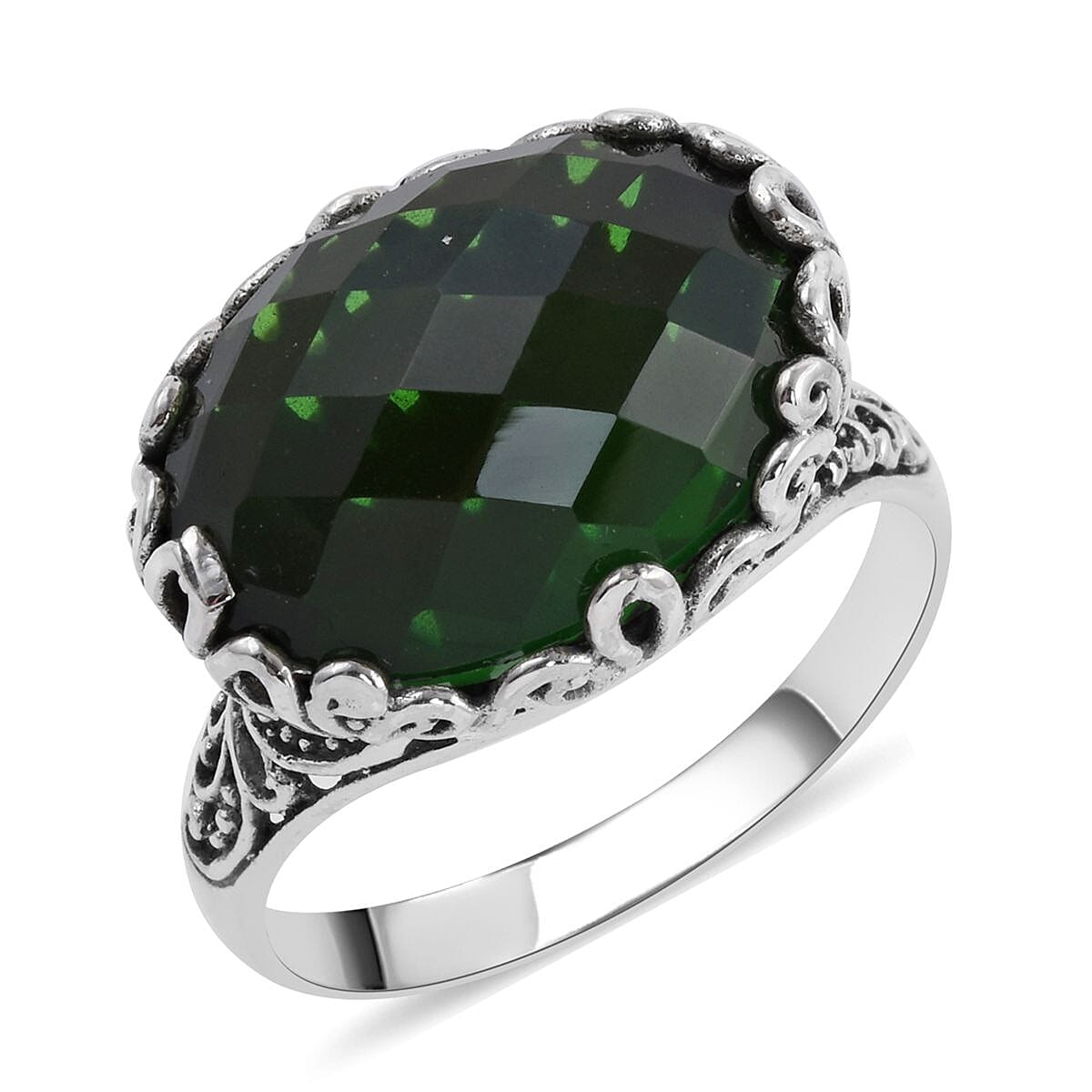 BALI LEGACY Chrome Quartz Ring in Sterling Silver 10 Grams 13.00 ctw