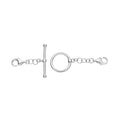Rhodium Over Sterling Silver Toggle Clasp Extender with Double 9mm Lobster Lock - Sticky add to cart bar