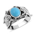 BALI LEGACY American Natural Sleeping Beauty Turquoise Ring in Sterling Silver 8 Grams 2.90 ctw - Sticky add to cart bar