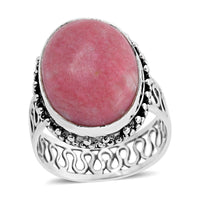 BALI LEGACY Norwegian Thulite Solitaire Ring in Sterling Silver 19.50 ctw