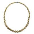 Natural Tsavorite Garnet 7-13mm Beaded Necklace 20 Inches in Rhodium Over Sterling Silver 480.50 ctw - Sticky add to cart bar