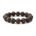 Black White Agate 12mm Beaded Stretch Bracelet 150.00 - Sticky add to cart bar