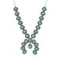 Artisan Crafted Sonoran Gold Turquoise Necklace 18 Inches in Sterling Silver 11.85 ctw - Sticky add to cart bar