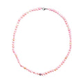 Pink and White Freshwater Pearl Necklace (24 Inches) in Stainless Steel 220.00 ctw , Tarnish-Free, Waterproof, Sweat Proof Jewelry - Sticky add to cart bar