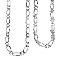 Italian Sterling Silver 9mm Flat Link Necklace 20 Inches 7.7 Grams