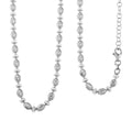 Italian Rhodium Over Sterling Silver 9mm Saturno Necklace (18-20 Inches) (12.5 g) - Sticky add to cart bar