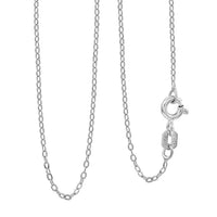 Italian Sterling Silver 5mm Flat Rolo Chain 18 Inches 0.80 Grams