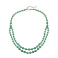 green-aventurine-and-green-glass-2-row-beaded-necklace-18-20-inches-in-silvertone-166.00-ctw - Sticky add to cart bar