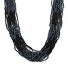 Gray & Black Seed Bead