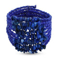 Purple Seed Beaded Adjustable Bracelet 4.00 ctw - Sticky add to cart bar