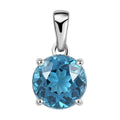 Luxoro AAA London Blue Topaz 2.45 ctw Solitaire Pendant in 10K White Gold - Sticky add to cart bar
