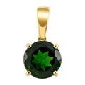 Certified Luxoro 10K Yellow Gold AAA Chrome Diopside Solitaire Pendant 2.15 ctw - Sticky add to cart bar