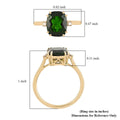 Certified & Appraised LUXORO 14K Yellow Gold AAA Natural Chrome Diopside and G-H I1 Diamond Ring 2.15 Grams 2.90 ctw - Sticky add to cart bar