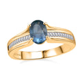 LUXORO 14K Yellow Gold AAA Narsipatnam Alexandrite and G-H I3 Diamond Ring (Size 6.0) 3 Grams 1.00 ctw - Sticky add to cart bar