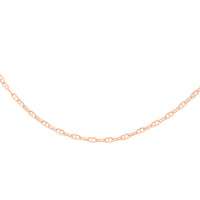 Italian 14K Rose Gold Over Sterling Silver Anchor Chain 24 Inches 2.70 Grams