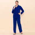 TAMSY Blue Velour Track Suit Set - L - Sticky add to cart bar