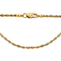 New York Closeout 10K Yellow Gold 3mm Rope Necklace 24 Inches 5.90 Grams - Sticky add to cart bar