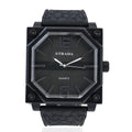 STRADA Japanese Movement Octagonal Dial Sports Watch with Black Silicone Strap - Sticky add to cart bar