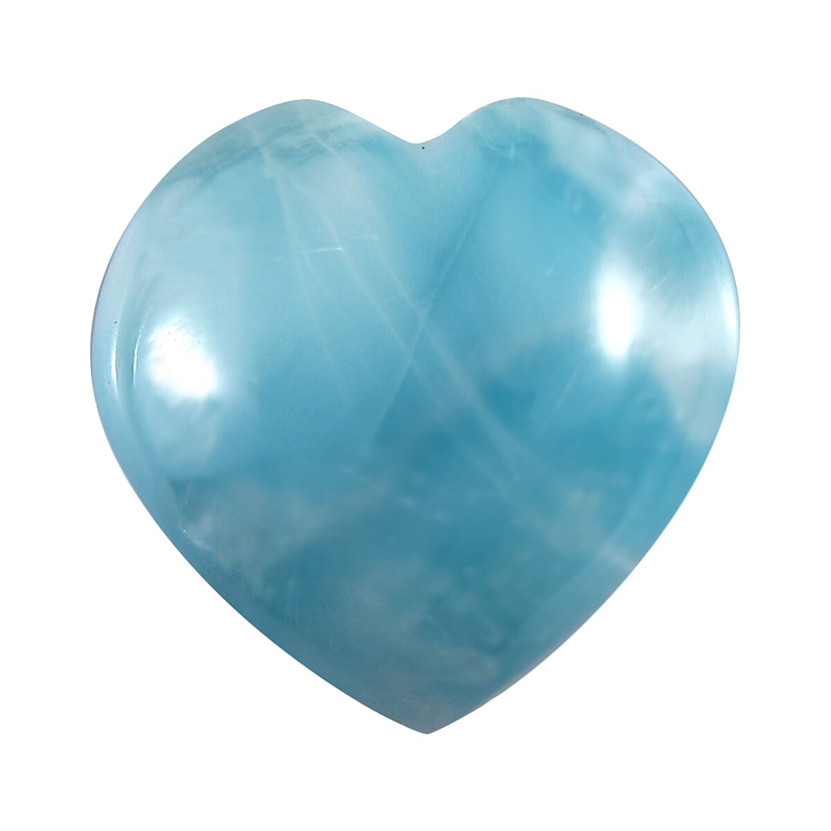 AA Larimar (Hrt 10 mm) 3.78 ctw Loose Gemstone