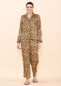 TAMSY Brown Poly Satin Nightwear Set - L - Sticky add to cart bar