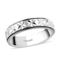 Artisan Crafted Sterling Silver Spinner Ring (Size 8.0)