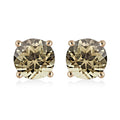 Certified and Appraised Luxoro 14K Yellow Gold AAA Turkizite Stud Earrings 1.85 ctw - Sticky add to cart bar