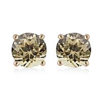 Certified and Appraised Luxoro 14K Yellow Gold AAA Turkizite Stud Earrings 1.85 ctw