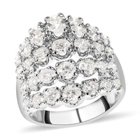 NY Closeout 14K White Gold Diamond Ring 6.7 Grams 2.50 ctw