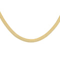 14K Yellow Gold 4.5mm Herringbone Necklace 24 Inches 10.80 Grams - Sticky add to cart bar