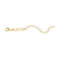 Rhodium Over Sterling Silver 9mm Lobster Lock with LOVE Extender Chain (2 In) - Sticky add to cart bar