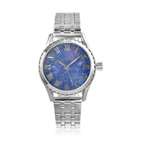 GENOA Mechanical Movement Lapis Dial Watch with Stainless Steel Strap (6.50-8.0 Inches) (40.90mm)