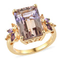 DOORBUSTER Anahi Ametrine, Multi Gemstone Fancy Ring in Vermeil YG Over Sterling Silver (Size 9.0) 8.20 ctw - Sticky add to cart bar